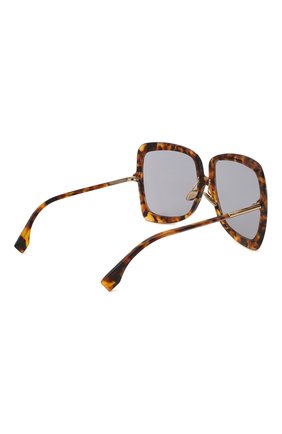 Женские солнцезащитные очки FENDI коричневого цвета, арт. 0429 9N4 | Фото 4 (Тип очков: С/з; Очки форма: Квадратные)