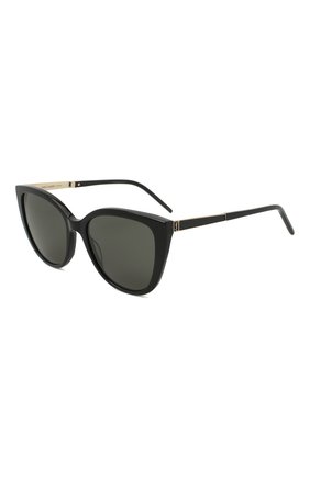 Женские солнцезащитные очки SAINT LAURENT черного цвета по цене 33000 руб., арт. SL M70 002 | Фото 1 Женские солнцезащитные очки SAINT LAURENT черного цвета, арт. SL M70 002 | Фото 1
