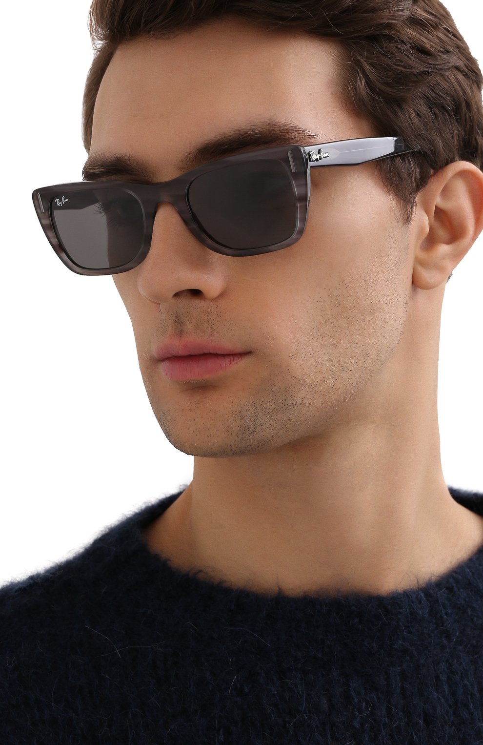 Женские солнцезащитные очки RAY-BAN серого цвета по цене 12500 руб., арт. 2248-1314B1 | Фото 3 Женские солнцезащитные очки RAY-BAN серого цвета, арт. 2248-1314B1 | Фото 3