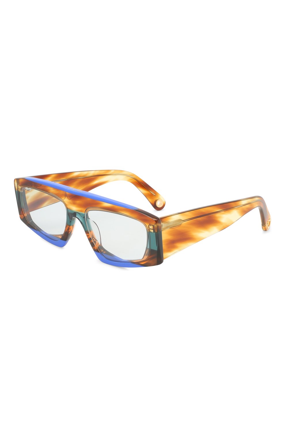 Женские солнцезащитные очки JACQUEMUS коричневого цвета, арт. LES LUNETTES YAUC0 MULTI BLUE | Фото 1