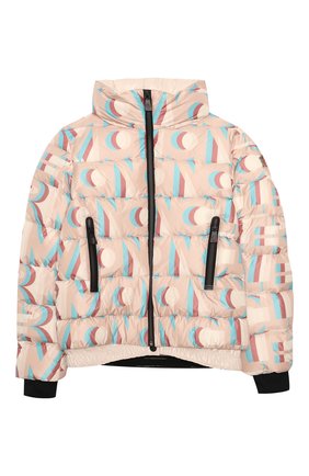 Детская пуховая куртка MONCLER розового цвета по цене 102000 руб., арт. F2-954-1A50E-10-54AKZ/8-10A | Фото 1 Детская пуховая куртка MONCLER розового цвета, арт. F2-954-1A50E-10-54AKZ/8-10A | Фото 1