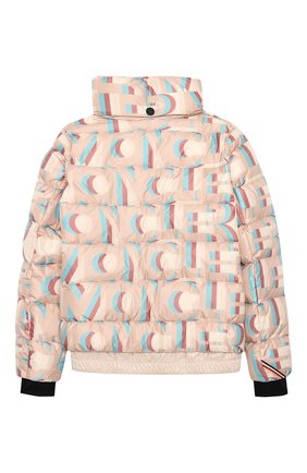 Детская пуховая куртка MONCLER розового цвета по цене 102000 руб., арт. F2-954-1A50E-10-54AKZ/8-10A | Фото 2 Детская пуховая куртка MONCLER розового цвета, арт. F2-954-1A50E-10-54AKZ/8-10A | Фото 2