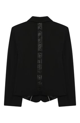 Детский жакет KARL LAGERFELD KIDS черного цвета по цене 22150 руб., арт. Z16J80 | Фото 2 Детский жакет KARL LAGERFELD KIDS черного цвета, арт. Z16J80 | Фото 2