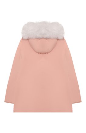 Детского пуховая парка WOOLRICH розового цвета по цене 42800 руб., арт. CFWK0U0112FR/UT0573/8-16 | Фото 2 Детского пуховая парка WOOLRICH розового цвета, арт. CFWK0U0112FR/UT0573/8-16 | Фото 2