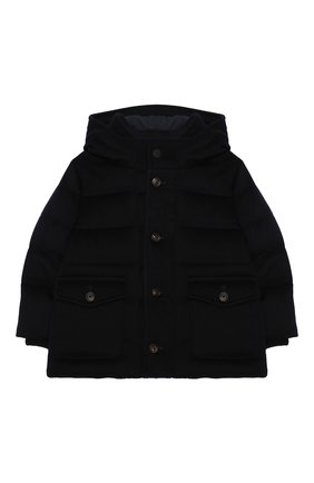 Детского пуховая куртка LORO PIANA темно-синего цвета по цене 151500 руб., арт. FAL3466 | Фото 1 Детского пуховая куртка LORO PIANA темно-синего цвета, арт. FAL3466 | Фото 1
