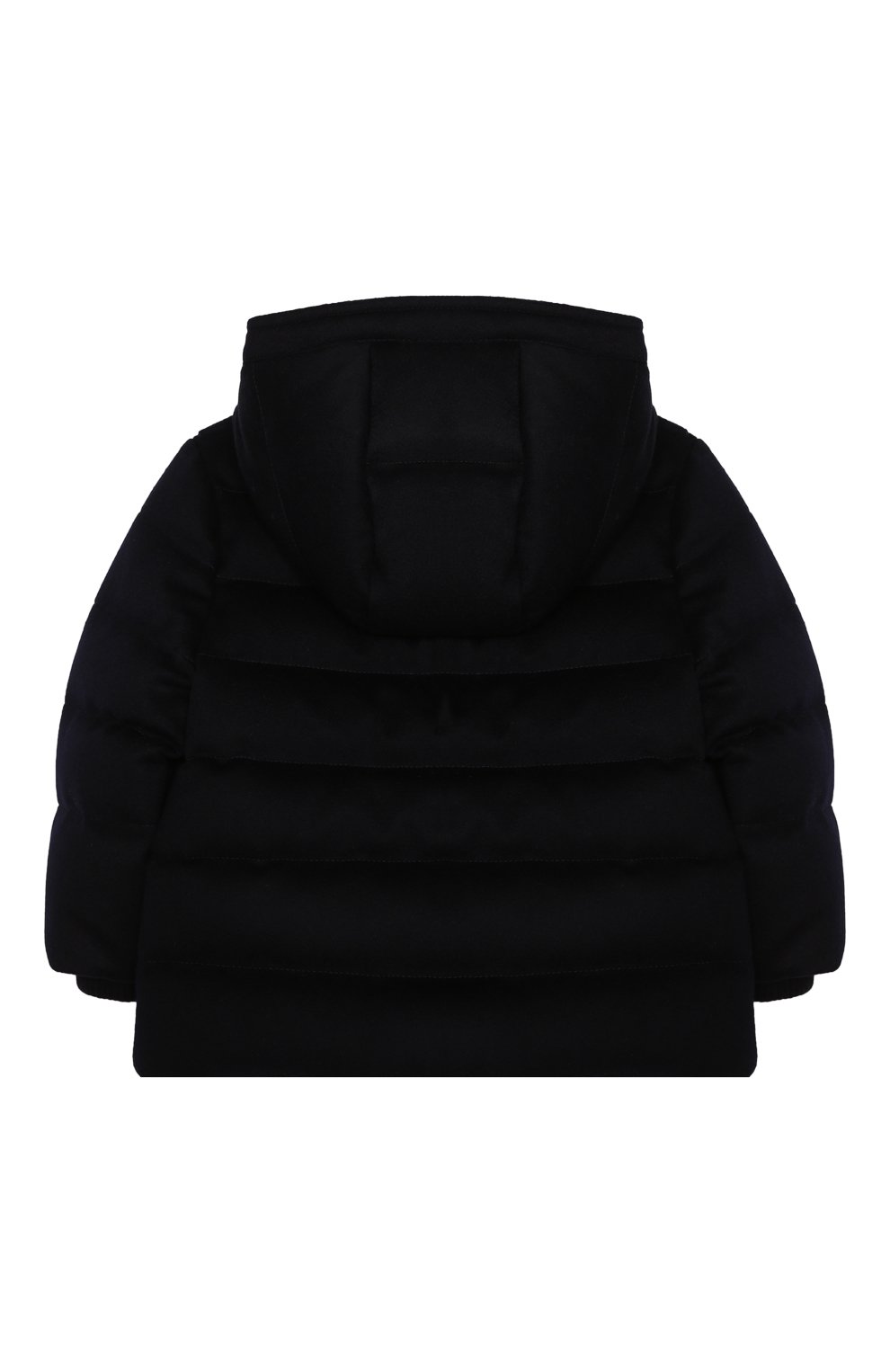 Детского пуховая куртка LORO PIANA темно-синего цвета по цене 151500 руб., арт. FAL3466 | Фото 2 Детского пуховая куртка LORO PIANA темно-синего цвета, арт. FAL3466 | Фото 2