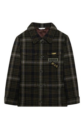 Детское шерстяная куртка DOLCE & GABBANA разноцветного цвета по цене 45150 руб., арт. L41C97/G7XLY/2-6 | Фото 1 Детское шерстяная куртка DOLCE & GABBANA разноцветного цвета, арт. L41C97/G7XLY/2-6 | Фото 1