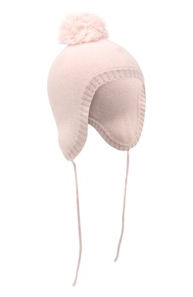 Детского кашемировая шапка LES LUTINS PARIS светло-розового цвета, арт. 20H026/BAPTISTE | Фото 1 (Материал: Текстиль, Кашемир, Шерсть)