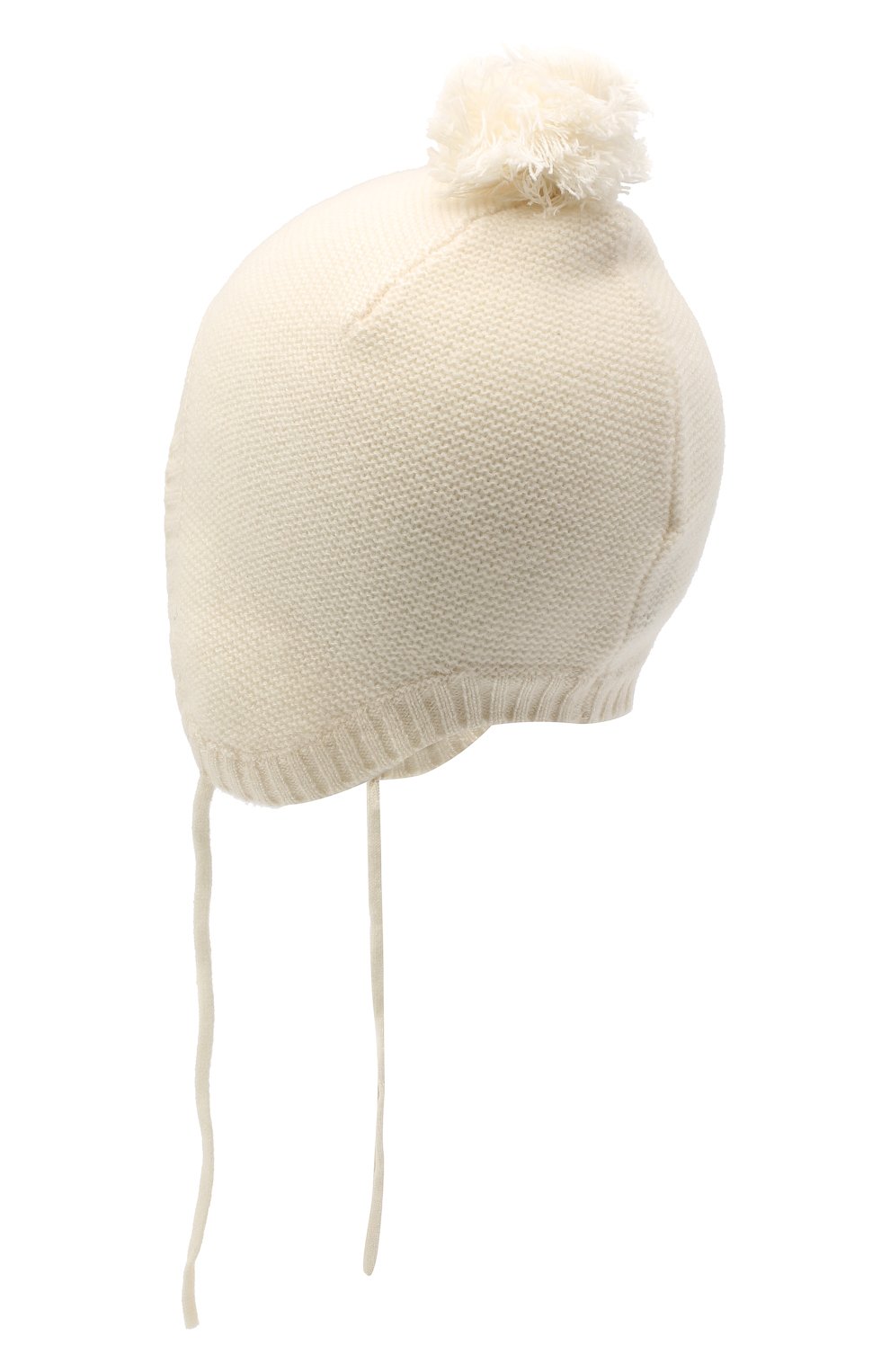 Детского кашемировая шапка LES LUTINS PARIS белого цвета, арт. 20H026/BAPTISTE | Фото 2 (Материал: Текстиль, Кашемир, Шерсть)
