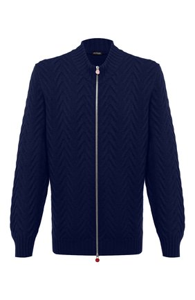 Мужская кашемировый кардиган KITON синего цвета по цене 366000 руб., арт. UK12069/4XL-8XL | Фото 1 Мужская кашемировый кардиган KITON синего цвета, арт. UK12069/4XL-8XL | Фото 1
