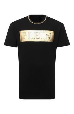 Мужская хлопковая футболка PHILIPP PLEIN черного цвета по цене 57420 руб., арт. A20C MTK4685 PJY002N | Фото 1 Мужская хлопковая футболка PHILIPP PLEIN черного цвета, арт. A20C MTK4685 PJY002N | Фото 1
