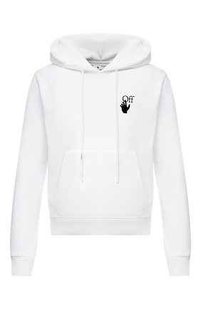 Мужской хлопковое худи OFF-WHITE белого цвета по цене 44550 руб., арт. 0MBB034F20FLE0040110 | Фото 1 Мужской хлопковое худи OFF-WHITE белого цвета, арт. 0MBB034F20FLE0040110 | Фото 1