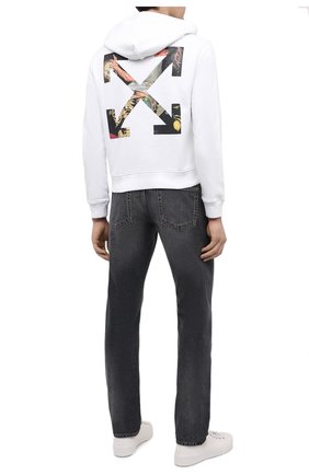 Мужской хлопковое худи OFF-WHITE белого цвета по цене 44550 руб., арт. 0MBB034F20FLE0040110 | Фото 2 Мужской хлопковое худи OFF-WHITE белого цвета, арт. 0MBB034F20FLE0040110 | Фото 2
