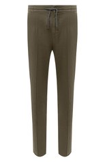 Мужские хлопковые брюки BRUNELLO CUCINELLI хаки цвета, арт. M266LE1740 | Фото 1 (Длина (брюки, джинсы): Стандартные; Случай: Повседневный; Материал внешний: Хлопок; Стили: Кэжуэл)