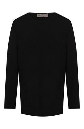 Мужская хлопковый лонгслив YOHJI YAMAMOTO черного цвета по цене 26200 руб., арт. HR-T03-070 | Фото 1 Мужская хлопковый лонгслив YOHJI YAMAMOTO черного цвета, арт. HR-T03-070 | Фото 1