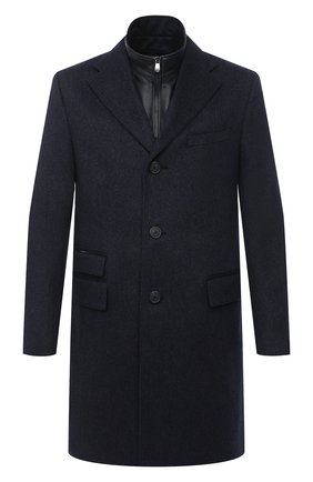 Мужской шерстяное пальто CORNELIANI темно-синего цвета по цене 217000 руб., арт. 861591-0812103/00 | Фото 1 Мужской шерстяное пальто CORNELIANI темно-синего цвета, арт. 861591-0812103/00 | Фото 1