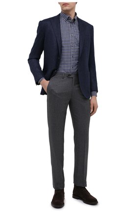 Мужская хлопковая рубашка CORNELIANI темно-серого цвета по цене 22200 руб., арт. 86P120-0811529/00 | Фото 2 Мужская хлопковая рубашка CORNELIANI темно-серого цвета, арт. 86P120-0811529/00 | Фото 2