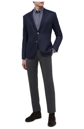 Мужской кашемировый пиджак CORNELIANI темно-синего цвета по цене 196500 руб., арт. 86X240-0818604/90 | Фото 2 Мужской кашемировый пиджак CORNELIANI темно-синего цвета, арт. 86X240-0818604/90 | Фото 2