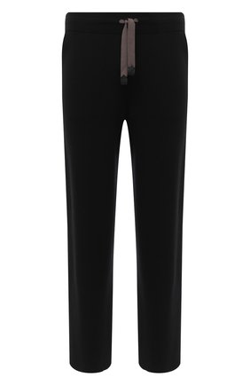 Мужские шерстяные брюки BRIONI черного цвета, арт. UMGL0L/09K07 | Фото 1 (Материал внешний: Шерсть; Длина (брюки, джинсы): Стандартные; Случай: Повседневный; Стили: Кэжуэл; Региональные ограничения белый список (Axapta Mercury): RU)
