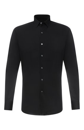 Мужская хлопковая рубашка ERMENEGILDO ZEGNA черного цвета по цене 30800 руб., арт. UVX18/SRF5 | Фото 1 Мужская хлопковая рубашка ERMENEGILDO ZEGNA черного цвета, арт. UVX18/SRF5 | Фото 1