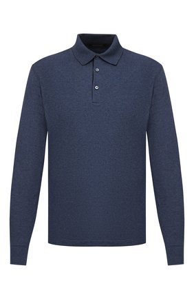 Мужское хлопковое поло ERMENEGILDO ZEGNA синего цвета по цене 42550 руб., арт. UV344/851 | Фото 1 Мужское хлопковое поло ERMENEGILDO ZEGNA синего цвета, арт. UV344/851 | Фото 1