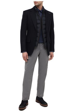Мужское хлопковое поло ERMENEGILDO ZEGNA синего цвета по цене 42550 руб., арт. UV344/851 | Фото 2 Мужское хлопковое поло ERMENEGILDO ZEGNA синего цвета, арт. UV344/851 | Фото 2