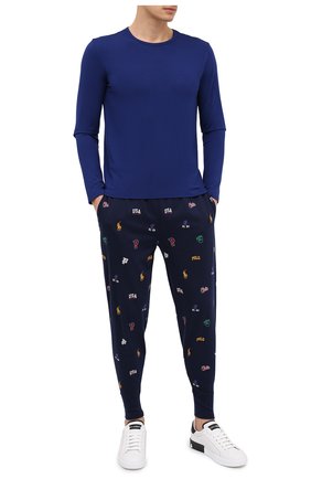 Мужские хлопковые домашние джоггеры POLO RALPH LAUREN темно-синего цвета по цене 5985 руб., арт. 714735005 | Фото 2 Мужские хлопковые домашние джоггеры POLO RALPH LAUREN темно-синего цвета, арт. 714735005 | Фото 2