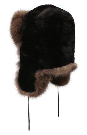 Мужская шапка-ушанка из меха соболя FURLAND черного цвета по цене 280000 руб., арт. 0012207450090300000 | Фото 2 Мужская шапка-ушанка из меха соболя FURLAND черного цвета, арт. 0012207450090300000 | Фото 2