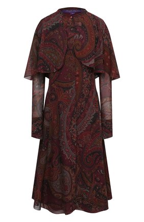 Женское шелковое платье RALPH LAUREN бордового цвета по цене 269500 руб., арт. 293835473 | Фото 1 Женское шелковое платье RALPH LAUREN бордового цвета, арт. 293835473 | Фото 1