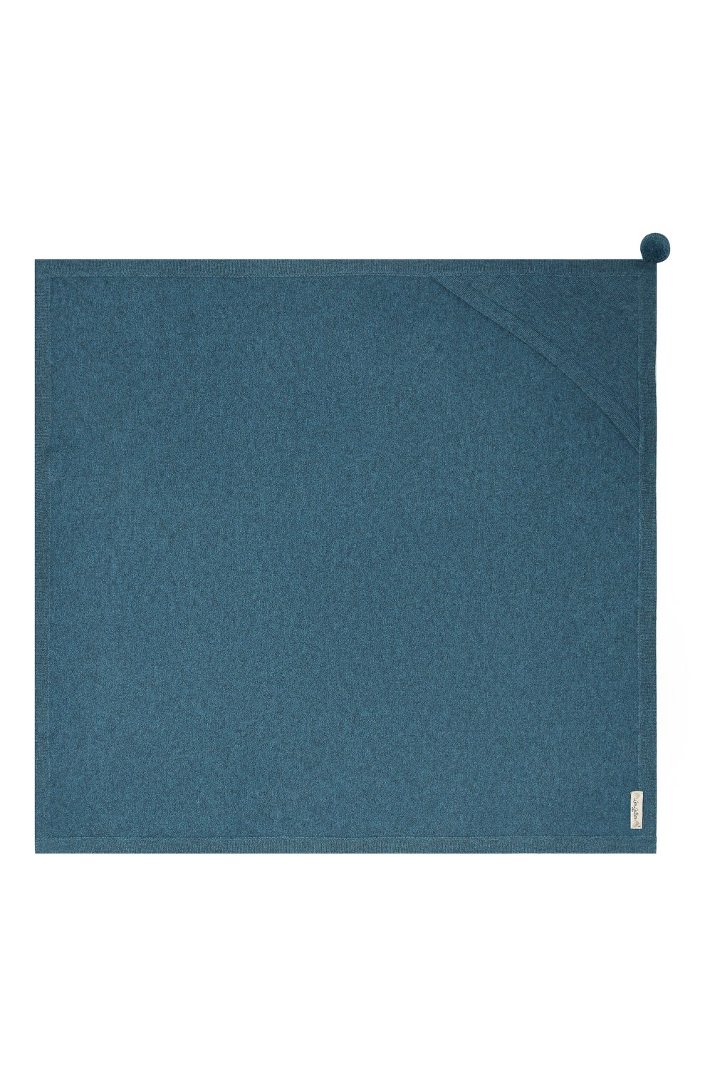Детского кашемировый плед LES LUTINS PARIS синего цвета, арт. 20H025/CLEMENTINE | Фото 3 (Материал: Текстиль, Кашемир, Шерсть)