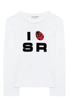 Детская хлопковый лонгслив SONIA RYKIEL ENFANT белого цвета по цене 7300 руб., арт. 20W1TS17 | Фото 1 Детская хлопковый лонгслив SONIA RYKIEL ENFANT белого цвета, арт. 20W1TS17 | Фото 1