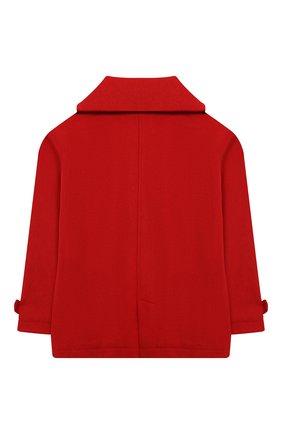 Детское шерстяное пальто SONIA RYKIEL ENFANT красного цвета по цене 22600 руб., арт. 20W10U04 | Фото 2 Детское шерстяное пальто SONIA RYKIEL ENFANT красного цвета, арт. 20W10U04 | Фото 2
