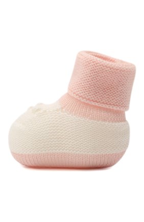 Детские шерстяные носки BABY T розового цвета по цене 3890 руб., арт. 20AI113SA | Фото 2 Детские шерстяные носки BABY T розового цвета, арт. 20AI113SA | Фото 2