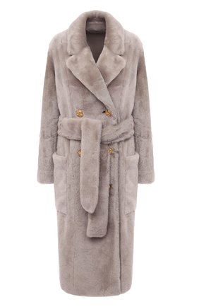 Женская шуба из овчины BALLY серого цвета по цене 375500 руб., арт. L0PE244L-3S053/206 | Фото 1 Женская шуба из овчины BALLY серого цвета, арт. L0PE244L-3S053/206 | Фото 1