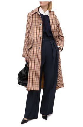 Женские шерстяные брюки LANVIN темно-синего цвета по цене 79950 руб., арт. RW-TR526U-4657-H20 | Фото 2 Женские шерстяные брюки LANVIN темно-синего цвета, арт. RW-TR526U-4657-H20 | Фото 2
