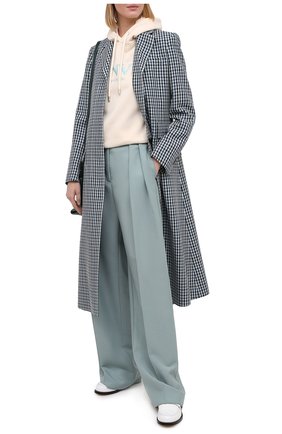 Женская хлопковое худи LANVIN кремвого цвета по цене 49900 руб., арт. RW-T0698J-JR32-H20 | Фото 2 Женская хлопковое худи LANVIN кремвого цвета, арт. RW-T0698J-JR32-H20 | Фото 2
