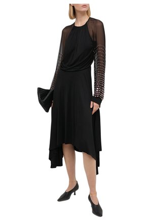 Женское платье из вискозы LANVIN черного цвета по цене 399500 руб., арт. RW-DR306X-4579-A20 | Фото 2 Женское платье из вискозы LANVIN черного цвета, арт. RW-DR306X-4579-A20 | Фото 2