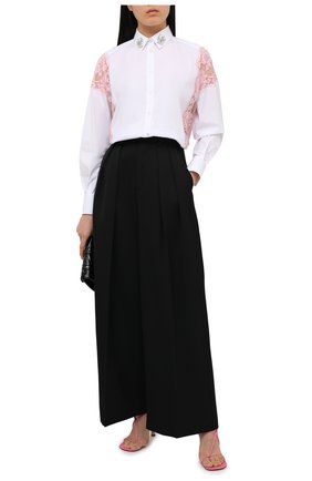 Женская хлопковая рубашка DOLCE & GABBANA белого цвета по цене 85200 руб., арт. J5AAIZ/GD002 | Фото 2 Женская хлопковая рубашка DOLCE & GABBANA белого цвета, арт. J5AAIZ/GD002 | Фото 2