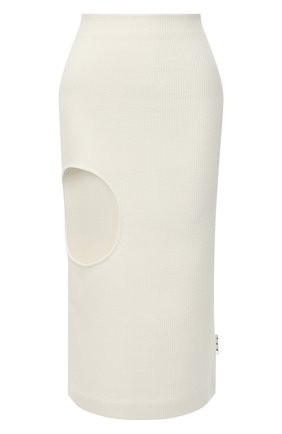 Женская шерстяная юбка OFF-WHITE кремвого цвета по цене 59950 руб., арт. 0WCC111F20FAB0016100 | Фото 1 Женская шерстяная юбка OFF-WHITE кремвого цвета, арт. 0WCC111F20FAB0016100 | Фото 1