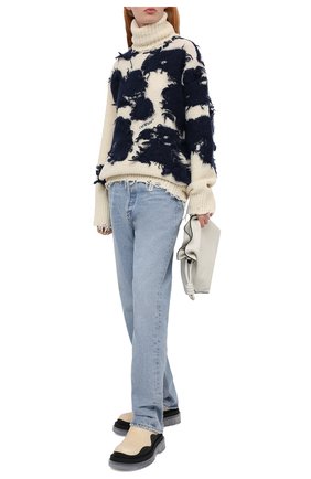 Женская свитер OFF-WHITE кремвого цвета по цене 99050 руб., арт. 0WHF013F20KNI0016145 | Фото 2 Женская свитер OFF-WHITE кремвого цвета, арт. 0WHF013F20KNI0016145 | Фото 2