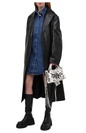 Женское джинсовое платье OFF-WHITE синего цвета по цене 79950 руб., арт. 0WYM008F20DEN0014545 | Фото 2 Женское джинсовое платье OFF-WHITE синего цвета, арт. 0WYM008F20DEN0014545 | Фото 2