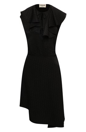Женское шелковое платье ZADIG&VOLTAIRE черного цвета по цене 59950 руб., арт. WJCP0437F | Фото 1 Женское шелковое платье ZADIG&VOLTAIRE черного цвета, арт. WJCP0437F | Фото 1