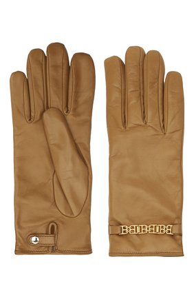 Женские кожаные перчатки BALLY бежевого цвета по цене 27600 руб., арт. L9P0056L-1S134/579 | Фото 2 Женские кожаные перчатки BALLY бежевого цвета, арт. L9P0056L-1S134/579 | Фото 2