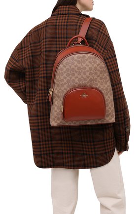 Женский рюкзак carrie COACH коричневого цвета по цене 41400 руб., арт. 1028 | Фото 2 Женский рюкзак carrie COACH коричневого цвета, арт. 1028 | Фото 2