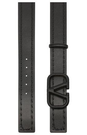 Женский кожаный ремень valentino garavani VALENTINO черного цвета по цене 47800 руб., арт. UW0T0S11/HEW | Фото 2 Женский кожаный ремень valentino garavani VALENTINO черного цвета, арт. UW0T0S11/HEW | Фото 2