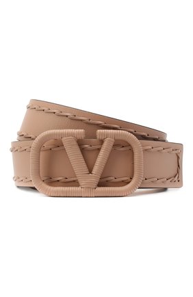 Женский кожаный ремень valentino garavani VALENTINO бежевого цвета по цене 47800 руб., арт. UW0T0S11/HEW | Фото 1 Женский кожаный ремень valentino garavani VALENTINO бежевого цвета, арт. UW0T0S11/HEW | Фото 1