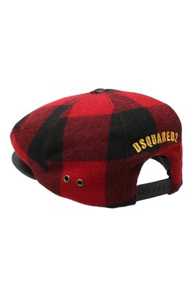 Мужская шерстяное кепи DSQUARED2 красного цвета по цене 23450 руб., арт. HAM0029 01WC0025 | Фото 2 Мужская шерстяное кепи DSQUARED2 красного цвета, арт. HAM0029 01WC0025 | Фото 2
