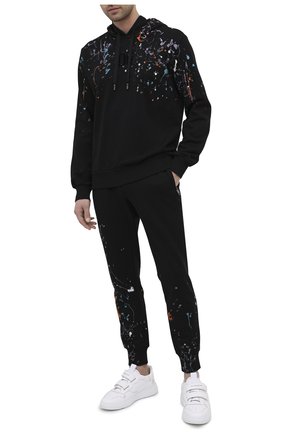 Мужской хлопковое худи DOLCE & GABBANA черного цвета по цене 68250 руб., арт. G90F9T/G7XTR | Фото 2 Мужской хлопковое худи DOLCE & GABBANA черного цвета, арт. G90F9T/G7XTR | Фото 2