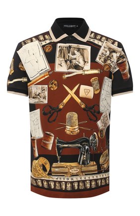 Мужское хлопковое поло DOLCE & GABBANA коричневого цвета по цене 57500 руб., арт. G8LB0T/HI7EZ | Фото 1 Мужское хлопковое поло DOLCE & GABBANA коричневого цвета, арт. G8LB0T/HI7EZ | Фото 1