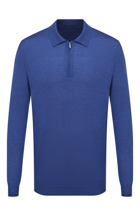 Мужское поло из кашемира и шелка ZILLI синего цвета по цене 109500 руб., арт. MBU-PZ012-NECL1/ML01 | Фото 1 Мужское поло из кашемира и шелка ZILLI синего цвета, арт. MBU-PZ012-NECL1/ML01 | Фото 1